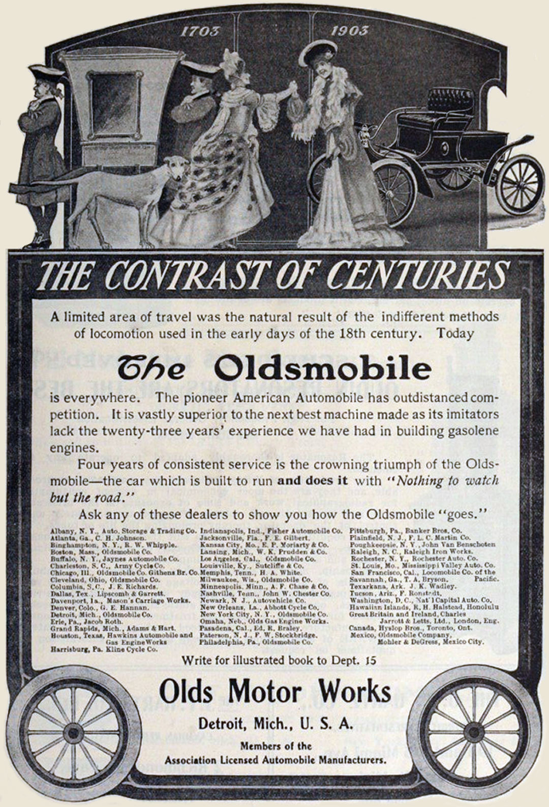  Реклама 1903 года. 